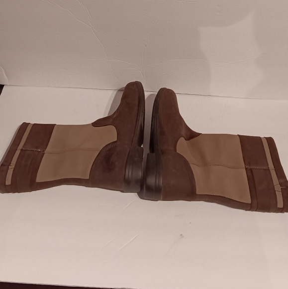 Dublin Estuary Western Cozy Cabin Brown Two Tone Leather Riding Boots Size 6.5 - Picture 6 of 10